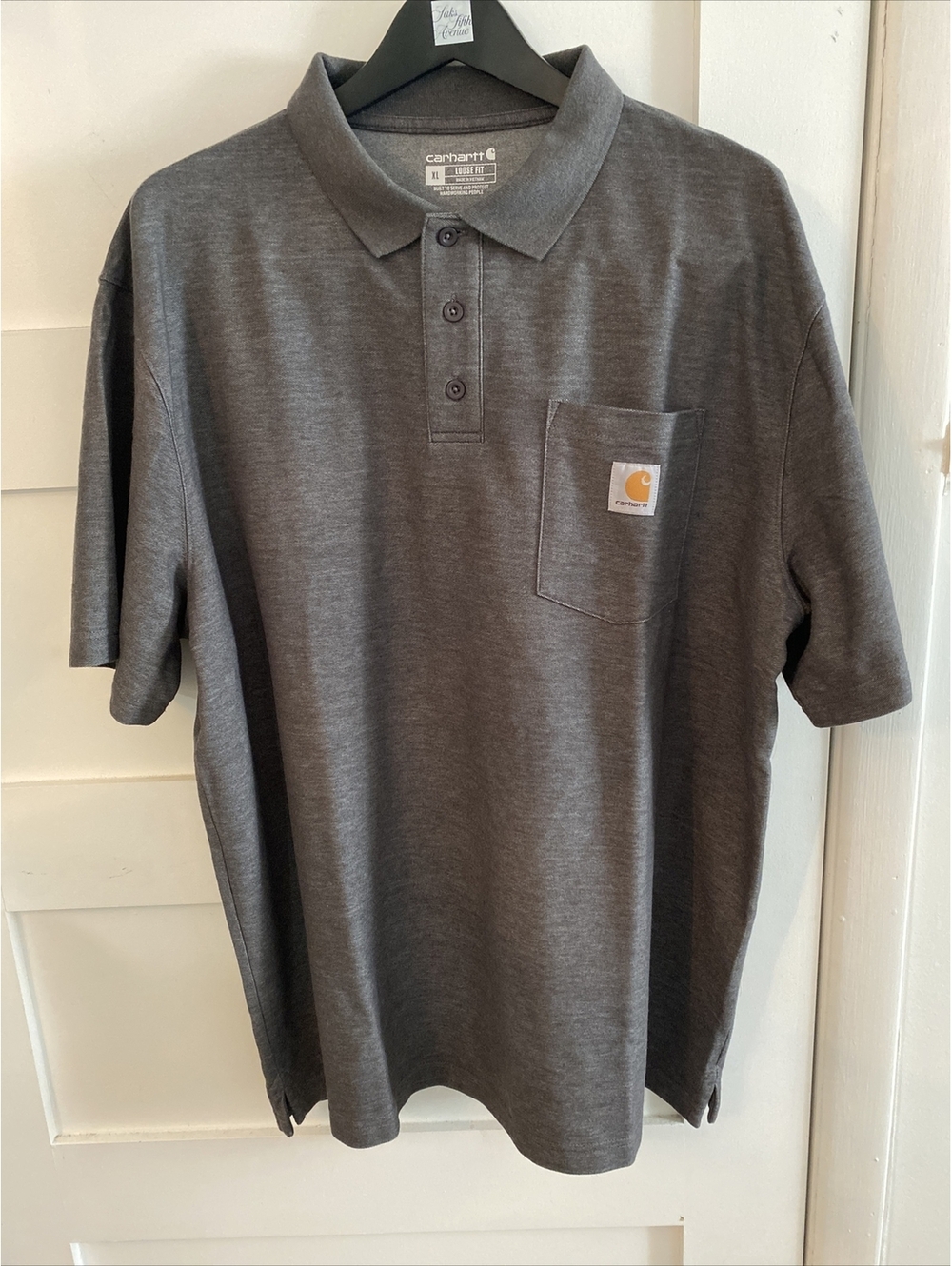 Men’s Carhartt Loose Fit Polo Gray XL